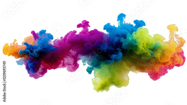 Fototapeta colorful paint splashes