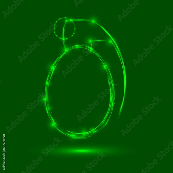 Fototapeta Abstract army grenade