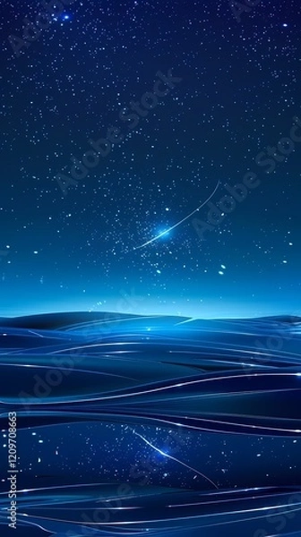 Fototapeta Digital Technology Aurora Starlight poster background