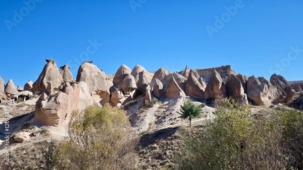 Fototapeta Rock formation in Turkey, Cappadocia