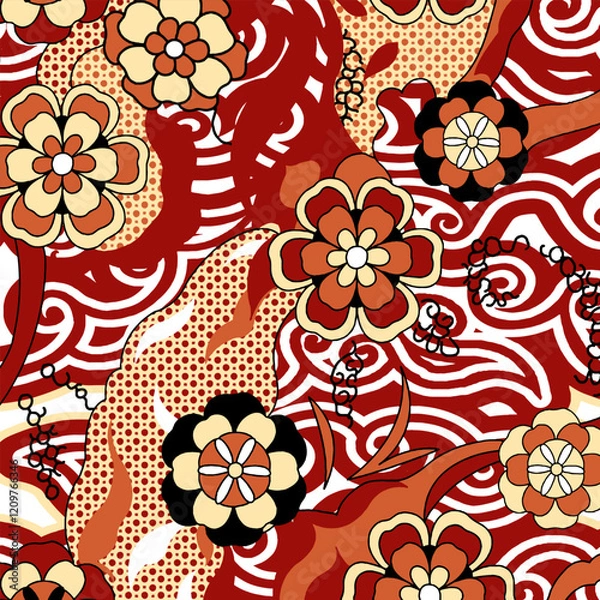 Fototapeta Abstract Flower background suitable for home decore and wallpaper purpose