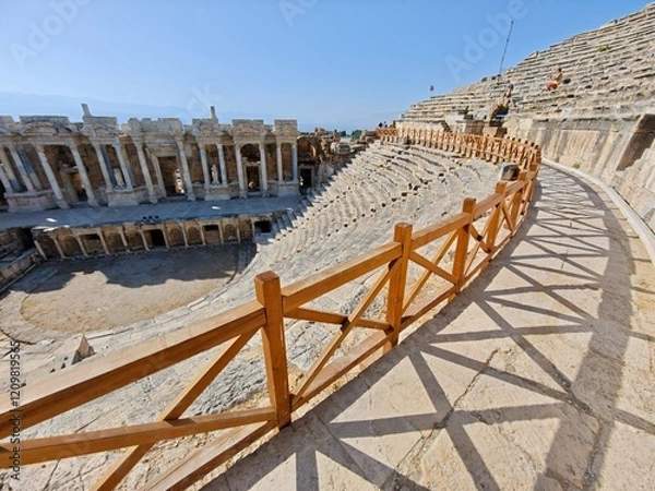 Fototapeta Amphitheatre at turkey Pamukkale