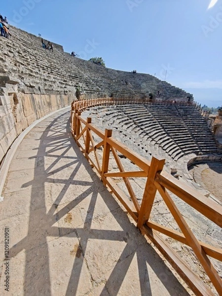 Fototapeta Amphitheatre at turkey Pamukkale