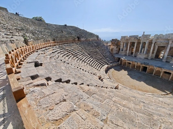 Fototapeta Amphitheatre at turkey Pamukkale