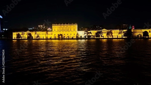 Fototapeta Ancient building by the river