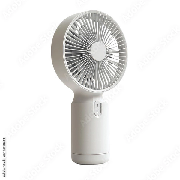 Fototapeta Small portable desk fan isolated on transparent background