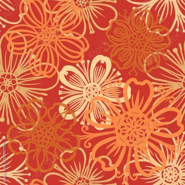 Obraz seamless floral pattern