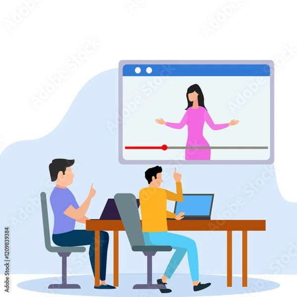 Obraz Mentoring and Training illustrations 