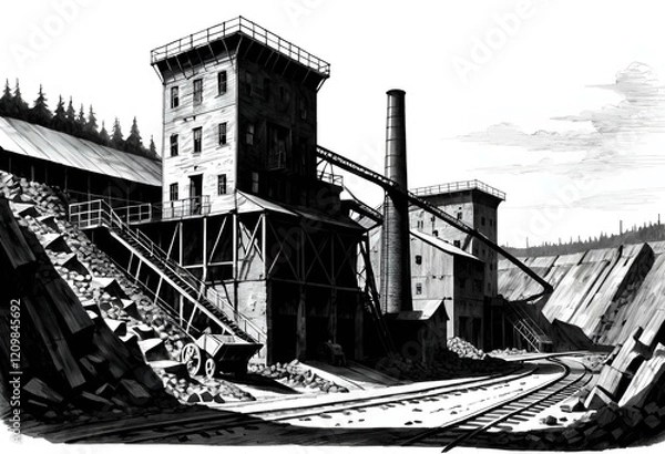 Obraz Coal mine operations
