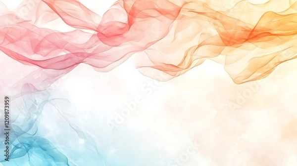 Fototapeta Abstract pastel background with flowing textures and soft light digital art