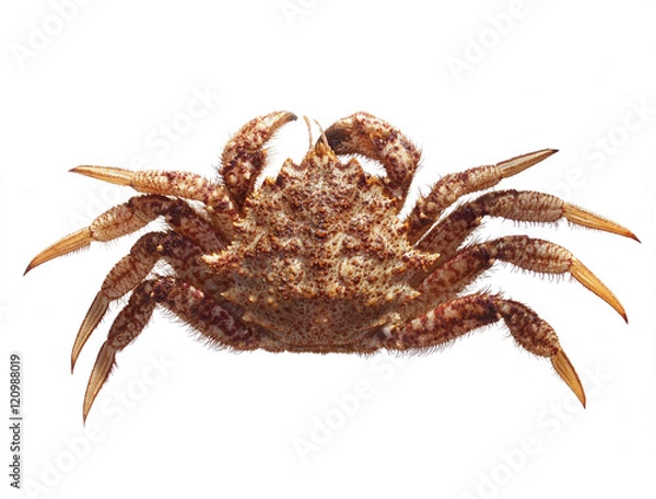 Obraz Fresh raw Gimsojung sea crab on white background