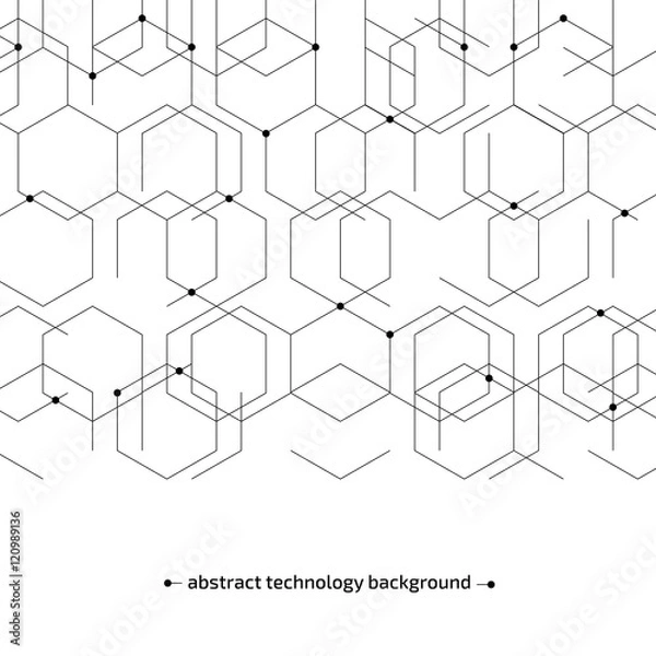 Fototapeta Technology lines
