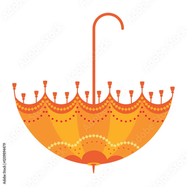 Obraz indian wedding umbrella decoration
