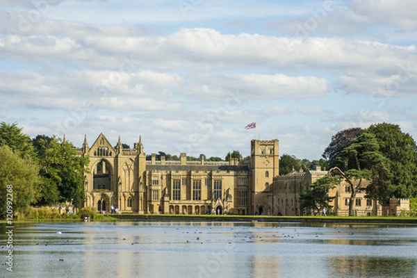 Obraz zamek w opactwie Newstead 18.09.2016