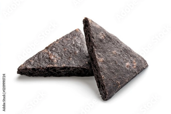 Obraz two triangle slices of black bread