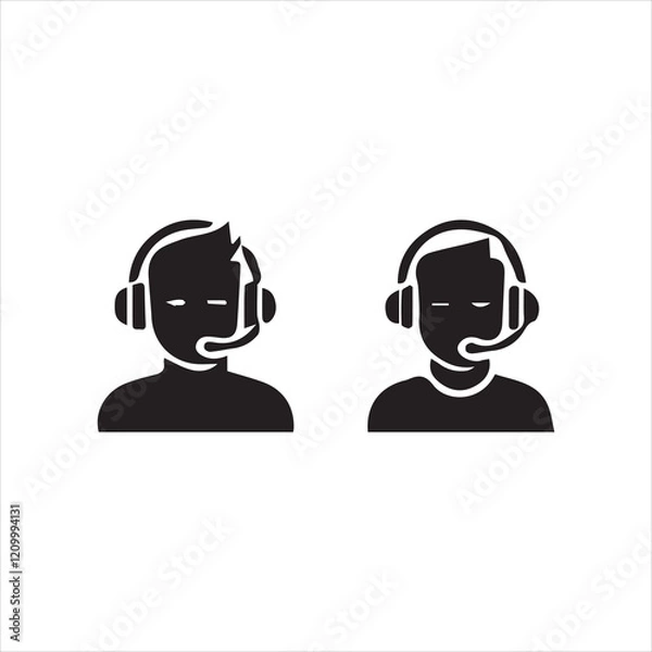 Fototapeta call center operator