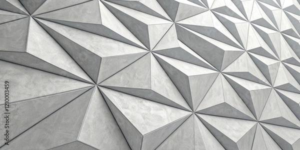 Fototapeta Intriguing Abstract Polygon Texture on a Gray Background for Modern Art Enthusiasts
