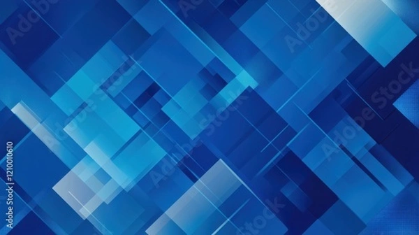 Fototapeta a blue abstract background with squares and lines