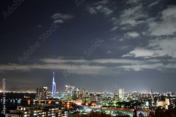 Fototapeta 福岡の夜景