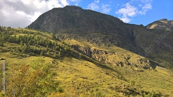 Fototapeta Чульчинское ущелье в Горном Алтае