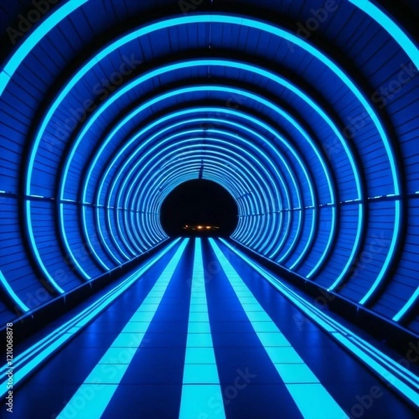 Obraz Futuristic Light Tunnel