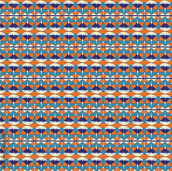 Obraz Mixed pattern original design and digital drawing. It can be used in web, wallpaper, ceramic and fabric designs.