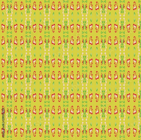 Obraz Mixed pattern original design and digital drawing. It can be used in web, wallpaper, ceramic and fabric designs.