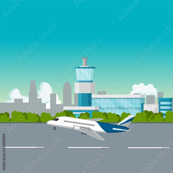 Obraz airport vector