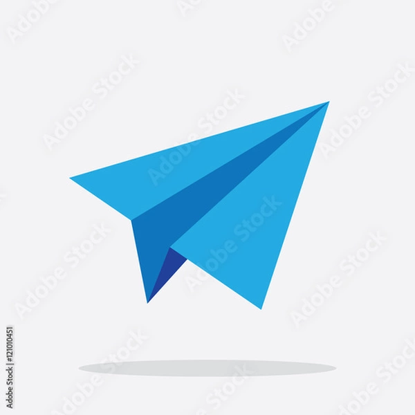 Obraz Plane Icon. Paper Plane Icon in Vector