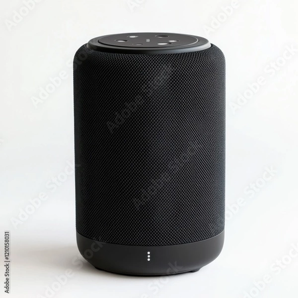 Fototapeta Portable cylindrical speaker designed for versatile sound experiences in various settings