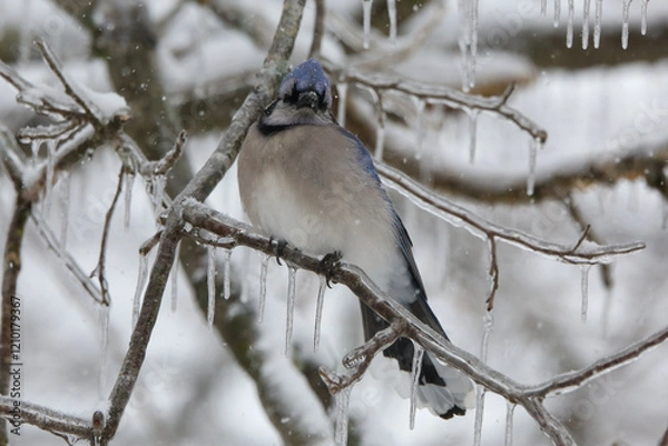 Obraz Bluejay in winter
