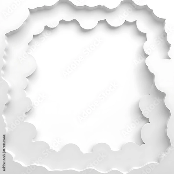 Fototapeta white frame with background