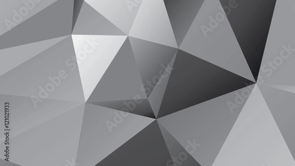 Obraz abstract dark gray polygonal illustration background