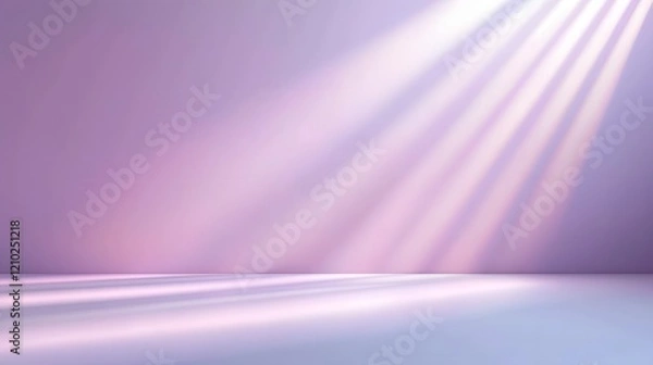 Fototapeta Elegant abstract purple gradient background featuring soft blurred light rays and subtle shadows creating a smooth serene