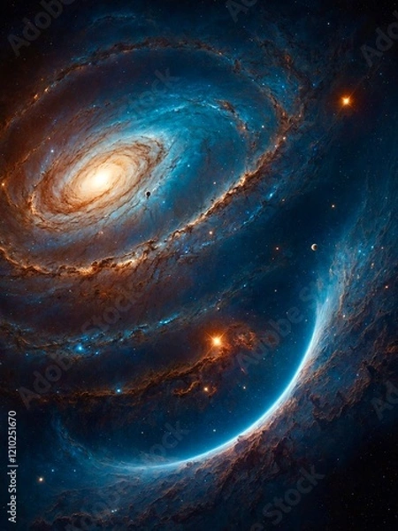 Obraz Deep space background wallpaper picture 