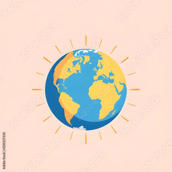 Obraz vector illustration of the earth