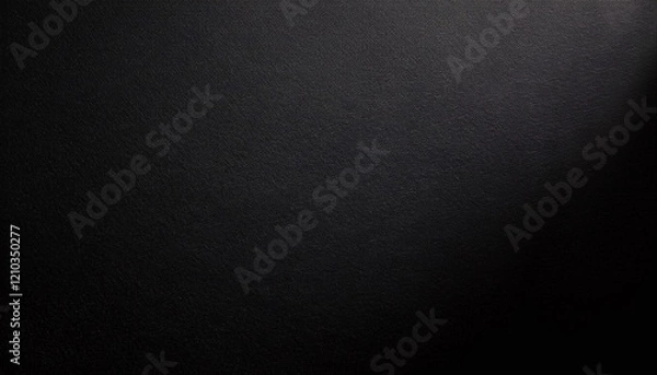 Fototapeta Black paper texture with minimalist design and luxury backdrop. Rich material with clean sheet structure and dark gradient effect. Modern, elegant spread