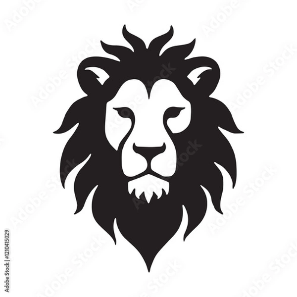 Fototapeta lion head vector
