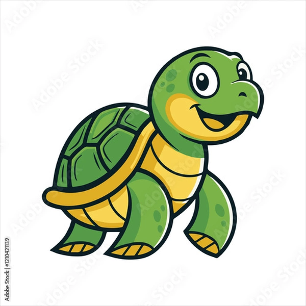 Fototapeta turtle mascot cartoon style vector images, designed to add charm and character to your creative projects. These vectors showcase turtles in various playful and engaging cartoon styles, 