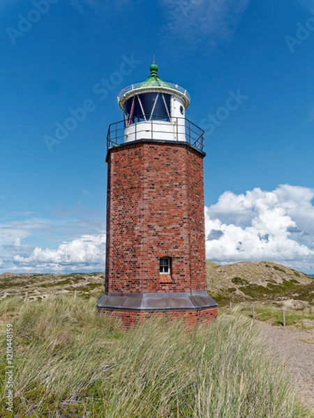 Fototapeta Octagonal cross mark light Rotes Kliff stands at the north end of the Roter Kliff