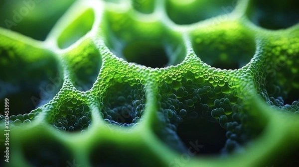 Fototapeta microscopic view of the structure of plant cells