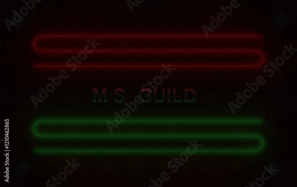 Obraz neon background over bricks wall on special design that focus on view management