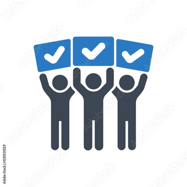 Fototapeta Group Approval Icon