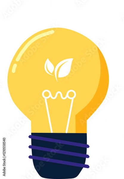 Obraz light bulb idea illustration