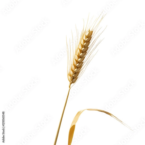Fototapeta Wheat Isolated on Transparent Background for Agricultural and Culinary Design  
