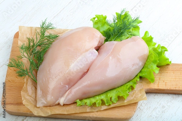 Obraz Raw chicken breast
