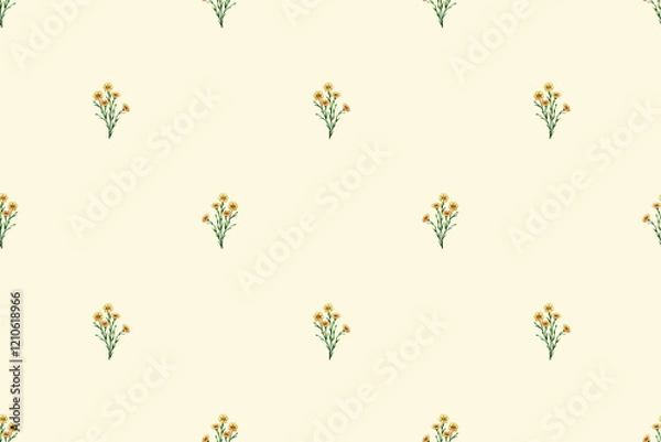 Fototapeta seamless watercolor pattern. Watercolor funny ducklings