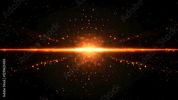 Fototapeta Vibrant Light Rays Burst Glowing Particles Sparkle Abstract Background Design.illustration