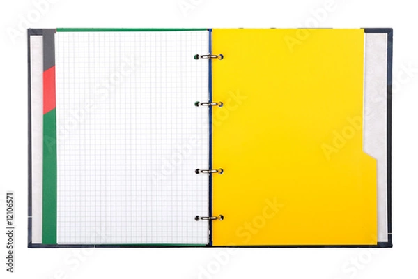 Fototapeta open notebook isolated  5