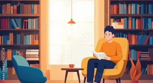 Fototapeta Book Reading Activity.